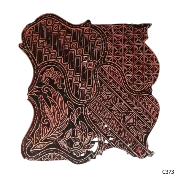 PESANAN PAJANGAN DEKORATIF CAP TEMBAGA ANTIK BATIK NYONYA INDO C371–C380 - Image 4