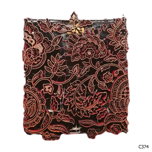 PESANAN PAJANGAN DEKORATIF CAP TEMBAGA ANTIK BATIK NYONYA INDO C371–C380 - Image 5