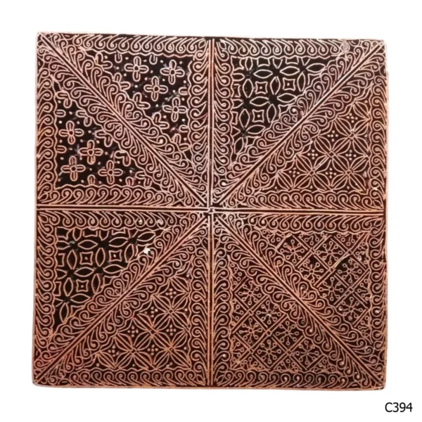PESANAN PAJANGAN DEKORATIF CAP TEMBAGA ANTIK BATIK NYONYA INDO C391–C400 - Image 5