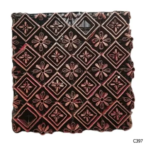 PESANAN PAJANGAN DEKORATIF CAP TEMBAGA ANTIK BATIK NYONYA INDO C391–C400