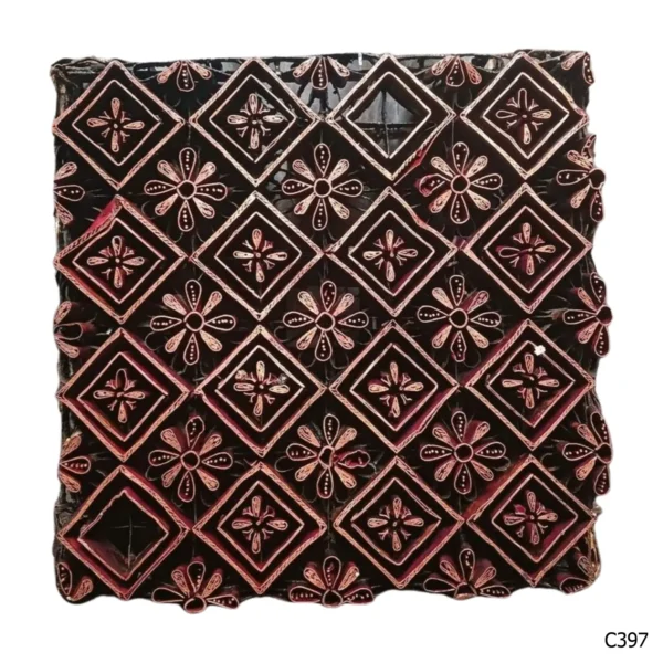 PESANAN PAJANGAN DEKORATIF CAP TEMBAGA ANTIK BATIK NYONYA INDO C391–C400