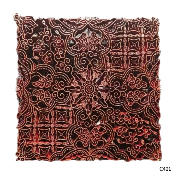PESANAN PAJANGAN DEKORATIF CAP TEMBAGA ANTIK BATIK NYONYA INDO C401–C410