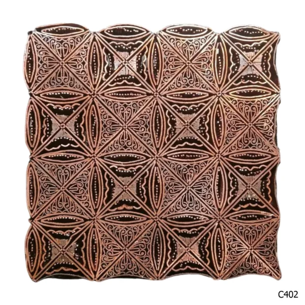 PESANAN PAJANGAN DEKORATIF CAP TEMBAGA ANTIK BATIK NYONYA INDO C401–C410 - Image 3