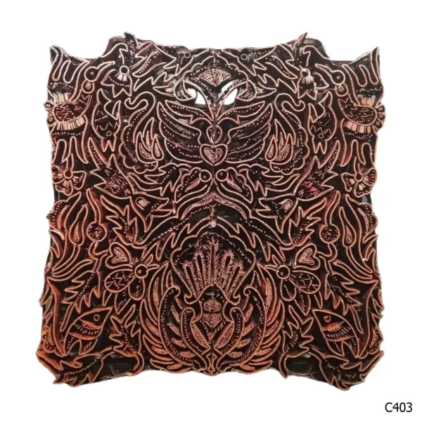 PESANAN PAJANGAN DEKORATIF CAP TEMBAGA ANTIK BATIK NYONYA INDO C401–C410 - Image 4