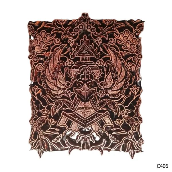 PESANAN PAJANGAN DEKORATIF CAP TEMBAGA ANTIK BATIK NYONYA INDO C401–C410 - Image 7