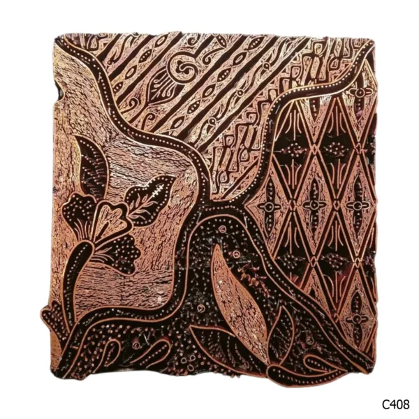 PESANAN PAJANGAN DEKORATIF CAP TEMBAGA ANTIK BATIK NYONYA INDO C401–C410 - Image 9