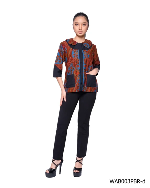 BATIK BLOUSE KATUN SEKAR JAGAD HIJAU & SEKAR JAGAD BIRU LIMITED MISSELLE - Image 4