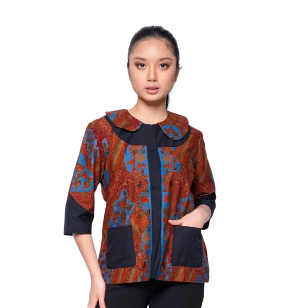 BATIK BLOUSE KATUN SEKAR JAGAD HIJAU & SEKAR JAGAD BIRU LIMITED MISSELLE - Image 2