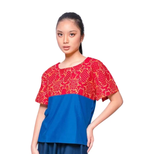 BATIK BLOUSE DWI WARNA MOTIF PATOLA, PARANG, SEKARJAGAD MULTI WARNA LIMITED MISSELLE - Image 8