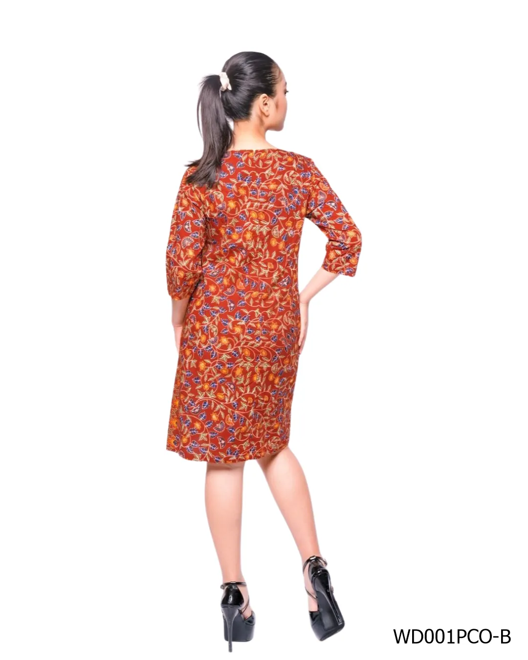 BATIK SACKDRESS LUNG LUNGAN DAUN COKLAT LIMITED MISSELLE - Image 4