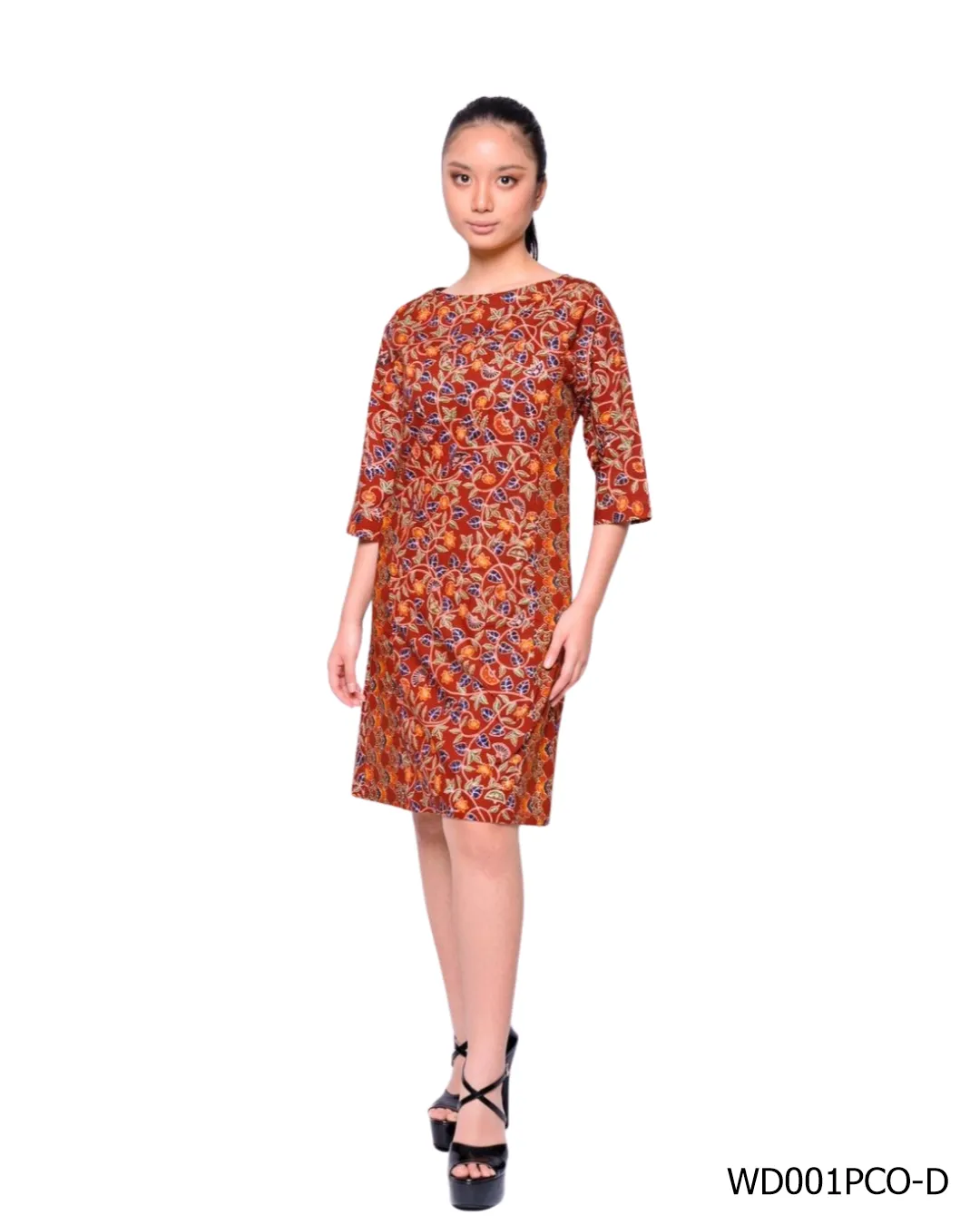 BATIK SACKDRESS LUNG LUNGAN DAUN COKLAT LIMITED MISSELLE - Image 2