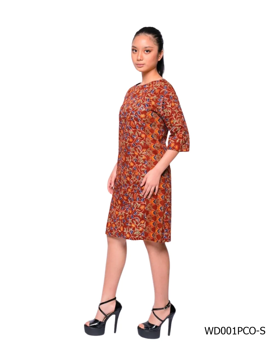 BATIK SACKDRESS LUNG LUNGAN DAUN COKLAT LIMITED MISSELLE - Image 3